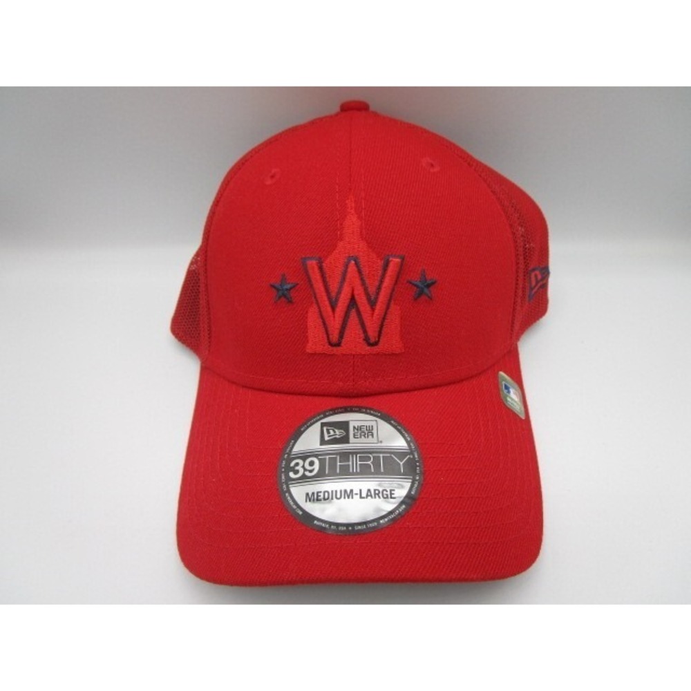 New Era 39Thirty Washington Nationals Red Batting Practice Hat Cap Size M/L